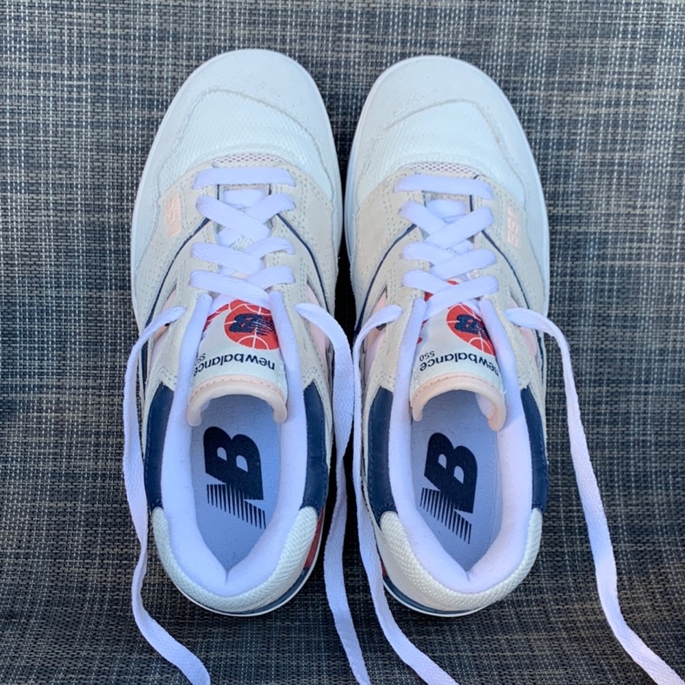 New Balance 550 'Sea Salt/Quartz Pink' Sneakers Active Shoes Women’s size 5 NWOT - Picture 10 of 11